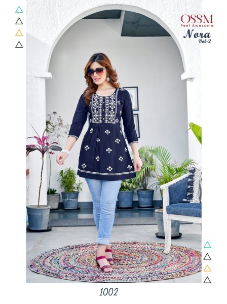 NORA Vol 02 Summer Special Fancy Short Tops 6 pc Full Set  Full Set Kurti