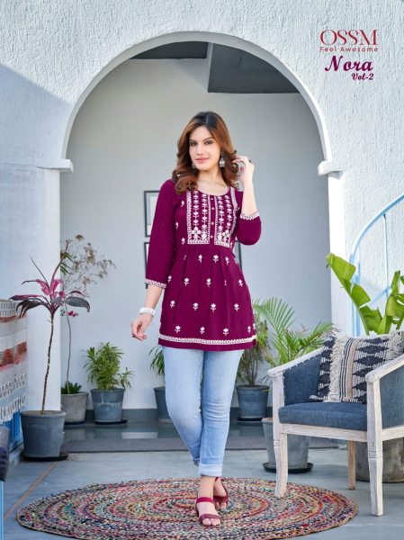 NORA Vol 02 Summer Special Fancy Short Tops 6 pc Full Set  Full Set Kurti