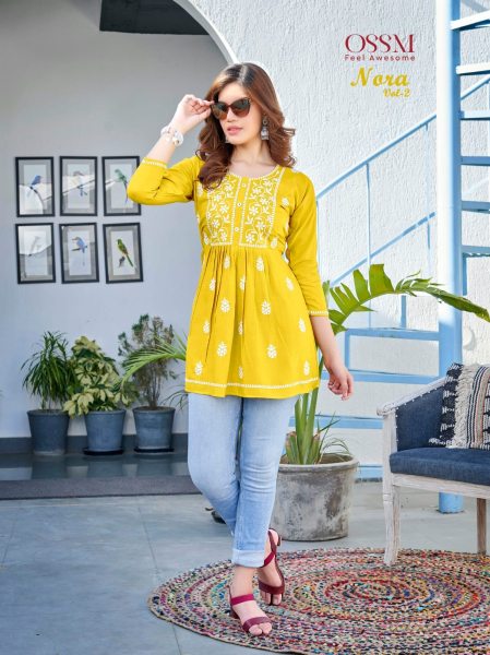 NORA Vol 02 Summer Special Fancy Short Tops 6 pc Full Set  Full Set Kurti