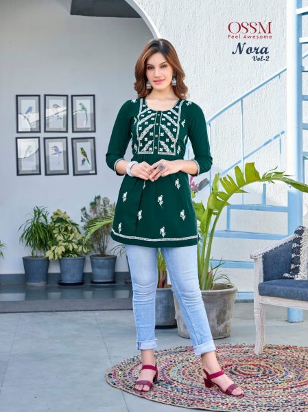 NORA Vol 02 Summer Special Fancy Short Tops 6 pc Full Set  Full Set Kurti