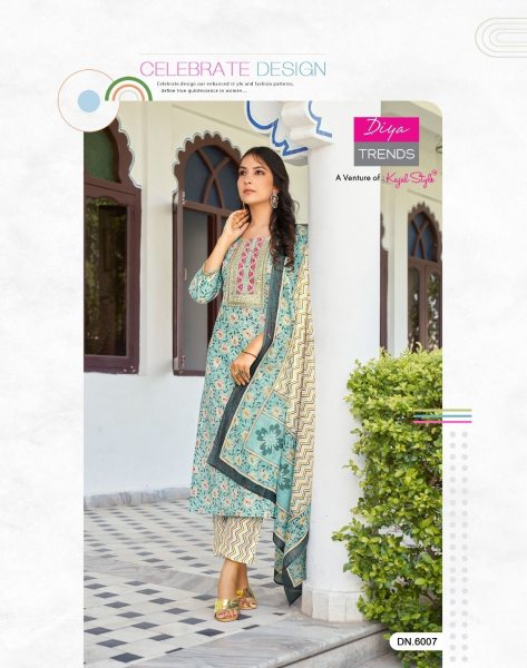 Odhani Vol 6 By Diya Trends Cotton Kurti With Bottom Dupatta 10 Pcs Full Set Full Set Kurti