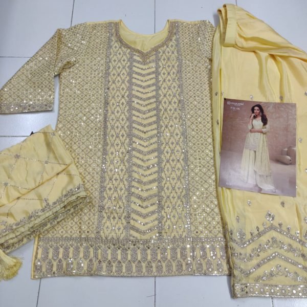 Online Surat Market For Heavy Chinon Embroidery Sequence Worked Ethnic Salwar Suit  Pakistani Suits Wholesale