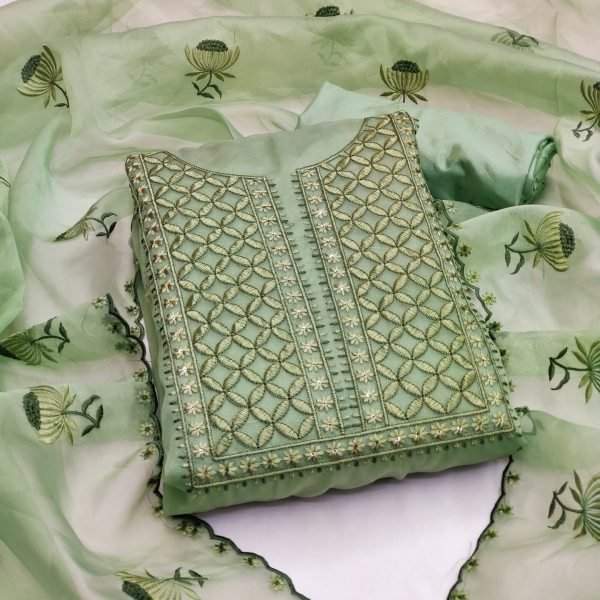 Organza Color Plus Dress Material  Color Set Matching Dress Material Wholesale