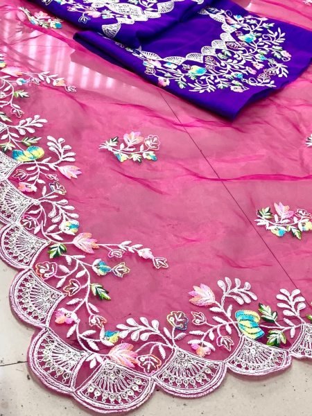 Organza  Silk Saree Organza Sarees Wholesale