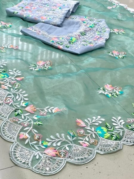 Organza  Silk Saree Organza Sarees Wholesale