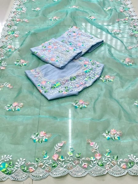 Organza  Silk Saree Organza Sarees Wholesale