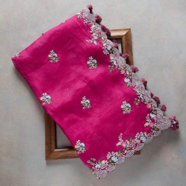 Organza  Silk Saree Organza Sarees Wholesale