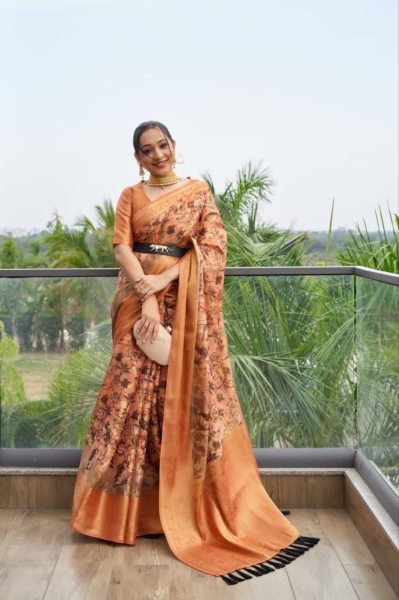 Organza Zari Silk Saree Organza Sarees Wholesale