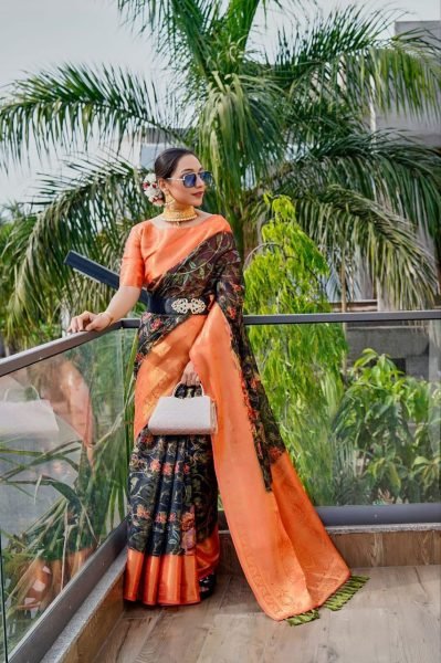 Organza Zari Silk Saree Organza Sarees Wholesale
