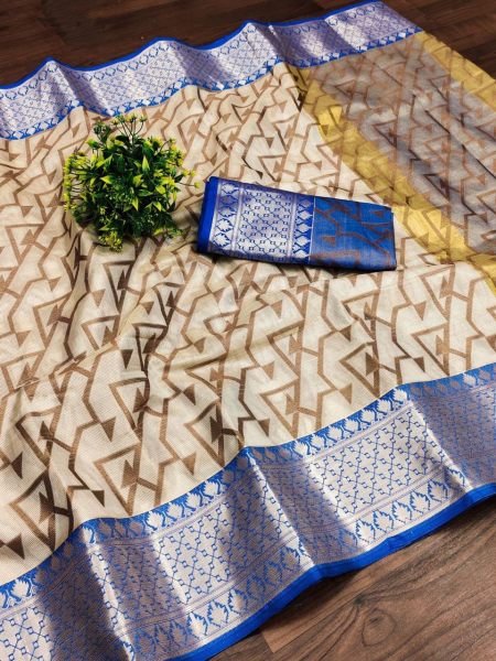  Organza Zari Weaving Jacquard Saree Organza Sarees Wholesale