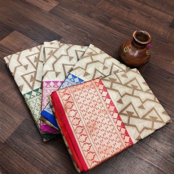  Organza Zari Weaving Jacquard Saree Organza Sarees Wholesale