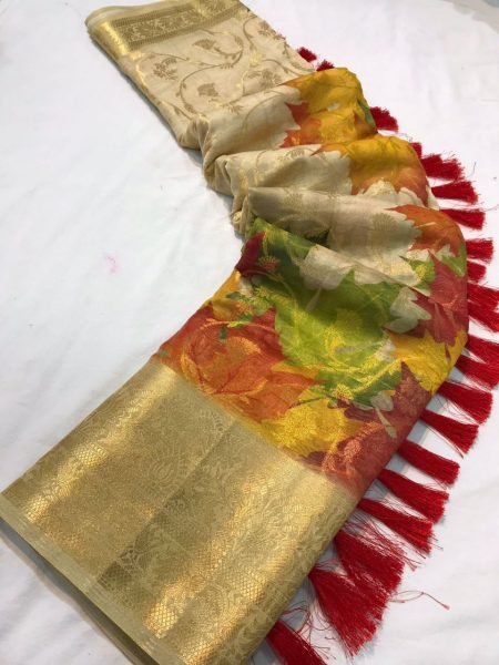 Organza Zari Weaving Saree With Anokhi Jaal Design  Organza Sarees Wholesale