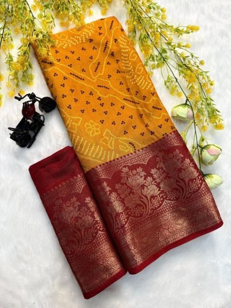 Original Banarasi Design Pure Dola Silk Saree with Elegant Jacquard Border Party   Festive Wear at Best Price 