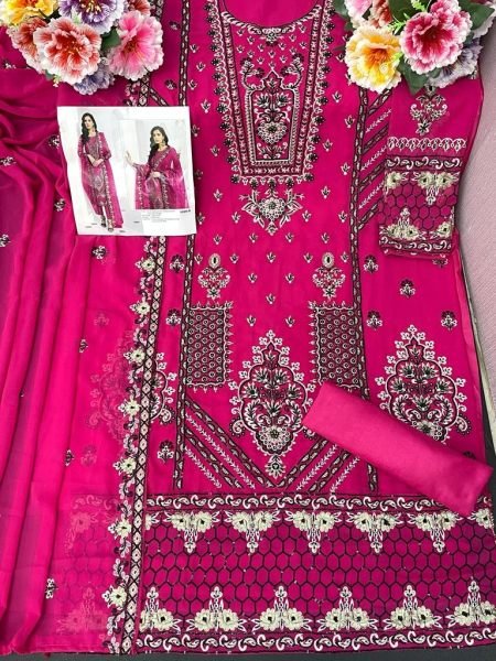 Pakisatn  1026 Heavy Georgette With Heavy Embroidery  Beautiful Sequence Work Suit Pakistani Suits Wholesale