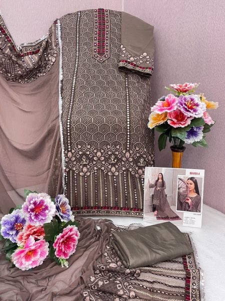  Pakistani 1029 Georgette embroidered party wear pakistani suit singles Pakistani Suits Wholesale
