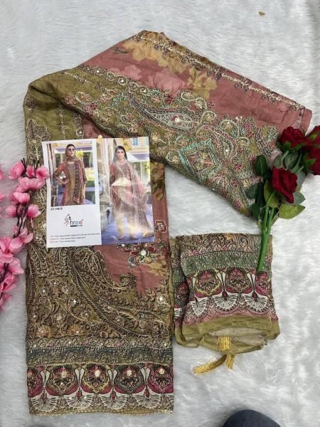  Pakistani Suit With Duppatta And Embrpidered Work wholesale price  Pakistani Suits Wholesale