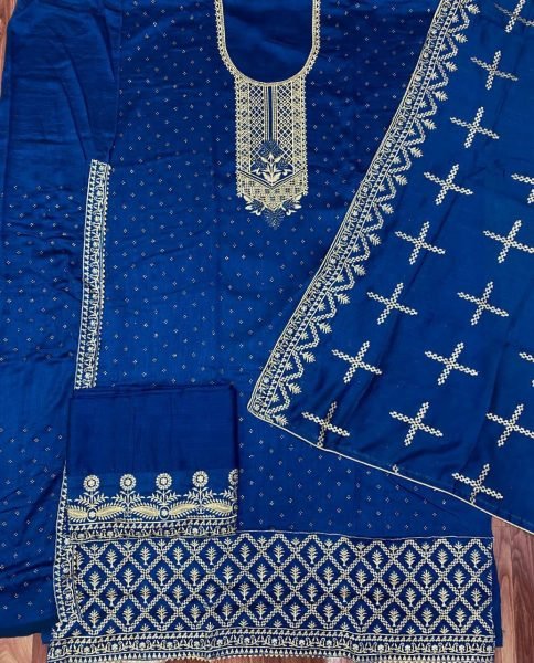 Pakistani Wedding Party Wear Embroidery Worked Shalwar Kameez Pakistani Suits Wholesale
