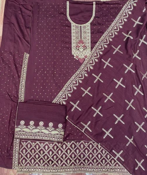 Pakistani Wedding Party Wear Embroidery Worked Shalwar Kameez Pakistani Suits Wholesale