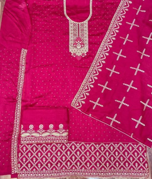 Pakistani Wedding Party Wear Embroidery Worked Shalwar Kameez Pakistani Suits Wholesale