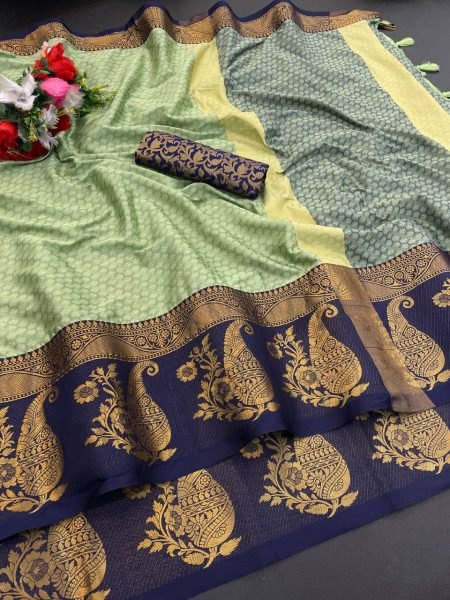 Party Ready Cotton Silk Saree Classy Kalyani Fabric with Textured Pallu and Fashion Export Quality Ethnic Wear Cotton Sarees Wholesale