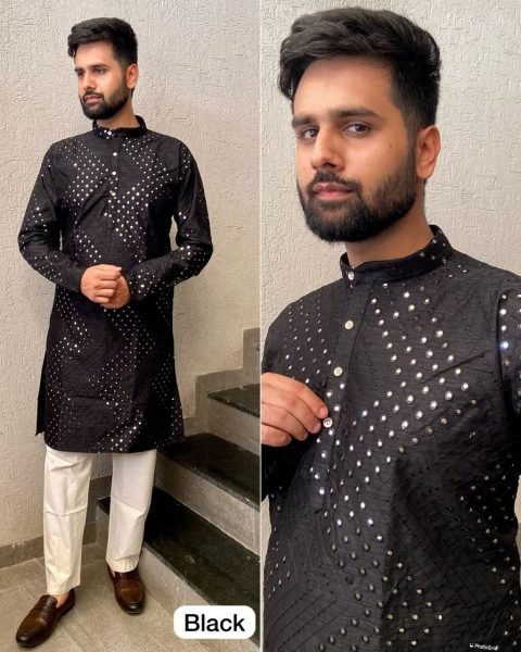 Party Wear Heavy Banglori Silk Kurta Pajama Kurta Pajama Wholesale