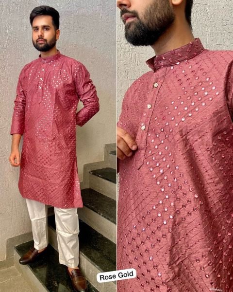 Party Wear Heavy Banglori Silk Kurta Pajama Kurta Pajama Wholesale