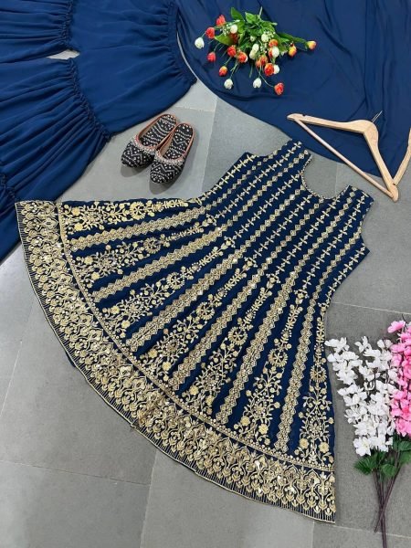 Party Wear Heavy Embroidery Sequence Work Sharara Set  Ready To Wear Collection