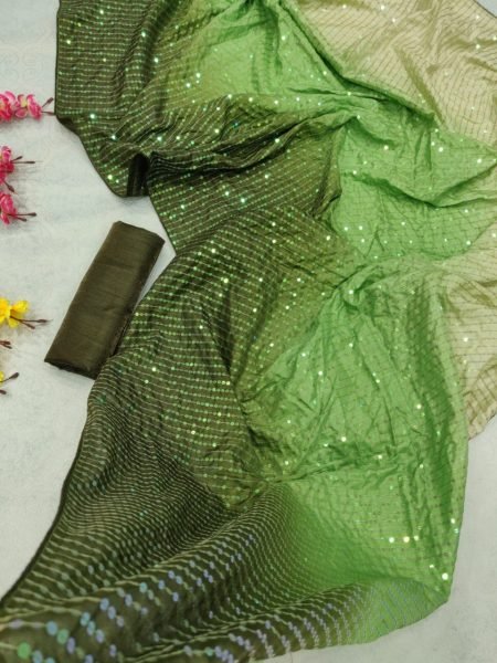 Party Wear Heavy Vichitra Silk Saree With Sequence Work  Silk Sarees Wholesale