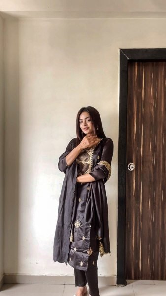 Party Wear Malay Satin Silk Kurti With Satin Silk Dupatta Ready To Wear Collection