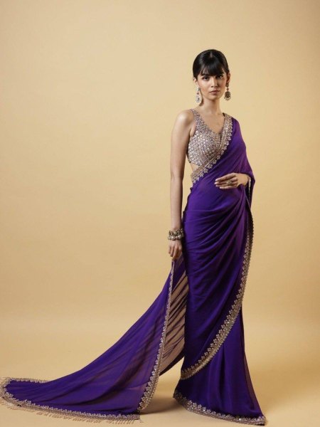 Party Wear Rangoli Silk Saree With Embroidery Work Sarees 