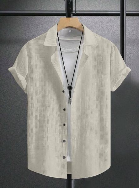 Pastel Colour Mens Imported Shirt With Short Sleeves Mens Shirt