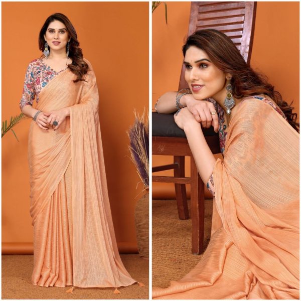 Peach Color Kalamkari Catalogue Saree Saree Collection  Designer Wedding Sarees Wholesale