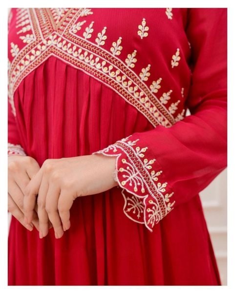 Perfact Outfit For festival Georgette 3pc Set  3 Piece Kurti Set