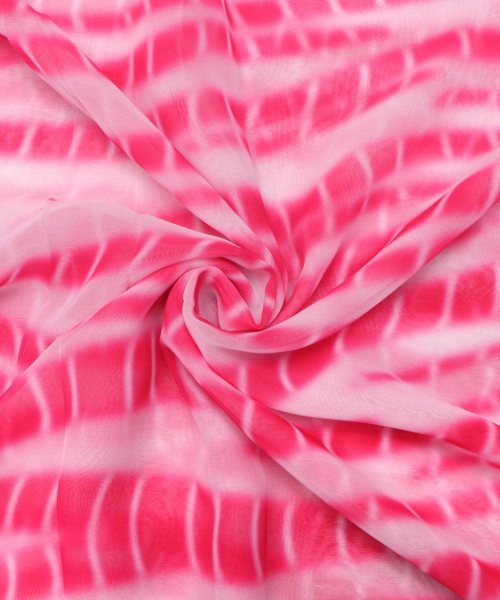 Pink Colour Tie   Dye Print Georgette Fabric Digital print 