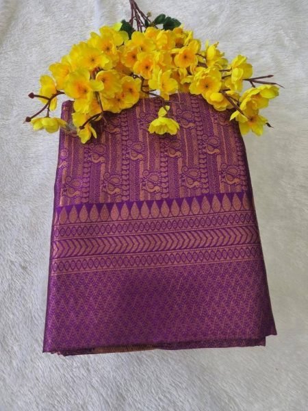 Pink lichi silk saree Silk Sarees Wholesale