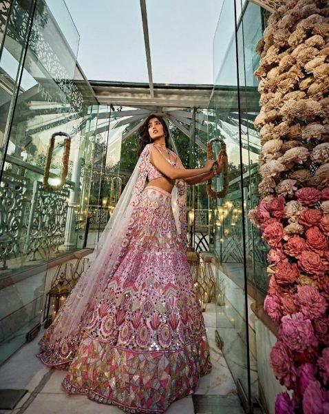 Pink Most Beautiful Latest Sequins Work Lehenga Collection Designer Lehenga Choli