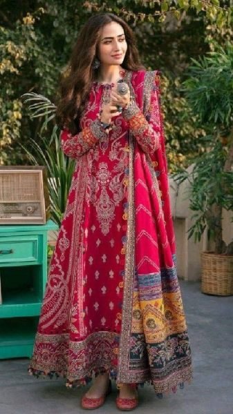 PINK NEW PAKISTANI SUIT PURE MUSLIM   Ready To Wear Collection
