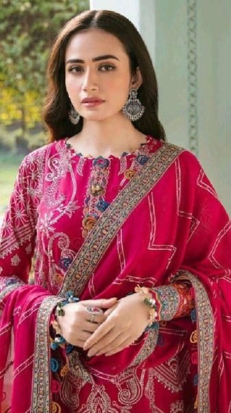 PINK NEW PAKISTANI SUIT PURE MUSLIM   Ready To Wear Collection