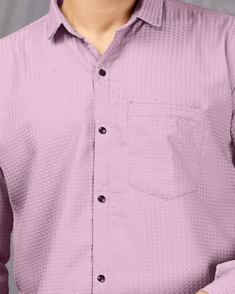 Pink Popcorn Shirt for Men Trendy Party Wear Style Mens Shirt