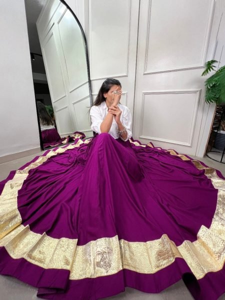 Plain Pure Rayon Ghaghra Navratri Collection  Navratri Lehnega Choli