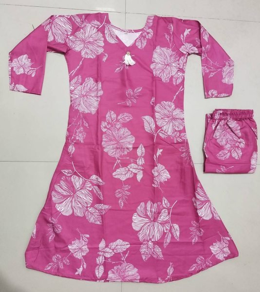 Pocket Perfect Kurti Set Readymade Poly Rayon for Daily Comfort Printed Kurtis