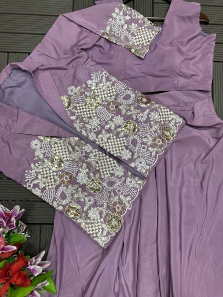 Popular Super Trending Party Wear Koti with Lehenga Wholesalers In Surat  Ready To Wear Collection