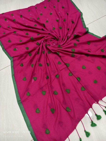 Premium Allover Heart Work Cotton Saree Lightweight    Breezy Look Cotton Sarees Wholesale