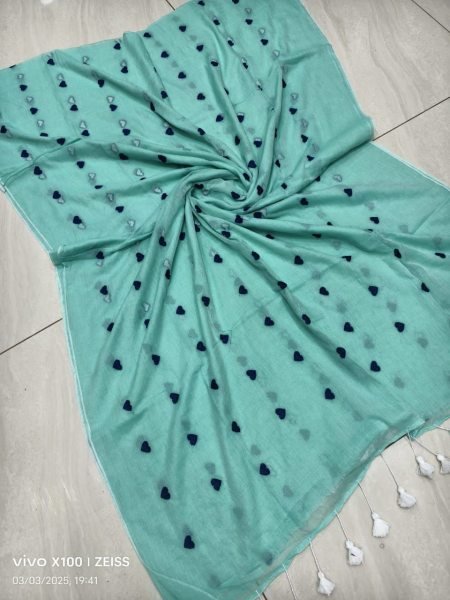 Premium Allover Heart Work Cotton Saree Lightweight    Breezy Look Cotton Sarees Wholesale