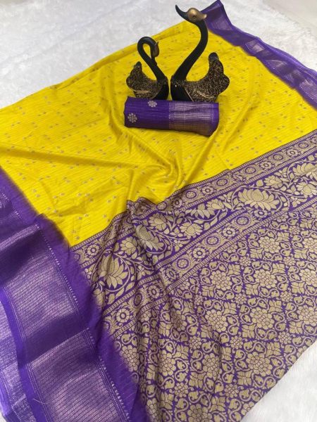 Premium Bandhani Dola Silk Sarees with Contrast Border & Printed Pallu Silk Sarees Wholesale