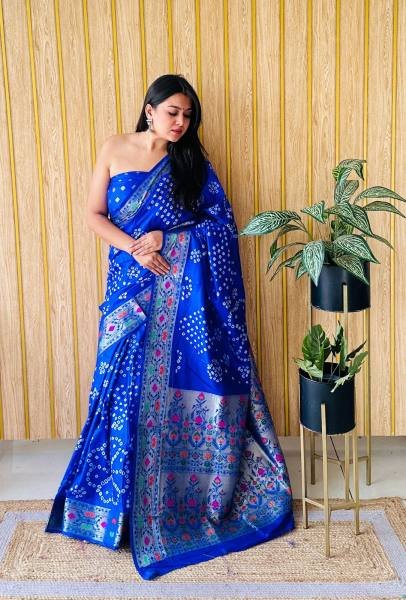 Premium Bandhej Paithani Silk Saree – Boutique Collection 2025 Bandhej Sarees Wholesale