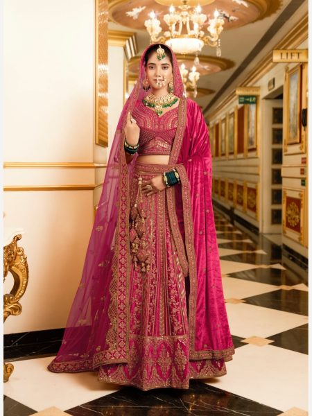 Premium Bridal Special Velvet Lehenga Choli By Royal Export  Bridal Lehenga Choli