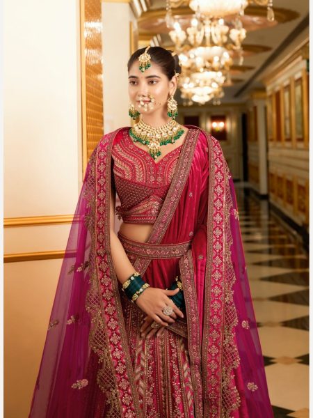 Premium Bridal Special Velvet Lehenga Choli By Royal Export  Bridal Lehenga Choli