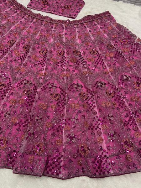 Premium Butterfly Soft Net Embroidery Work Lehenga Choli Designer Lehenga Choli