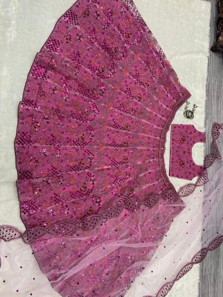 Premium Butterfly Soft Net Embroidery Work Lehenga Choli Designer Lehenga Choli